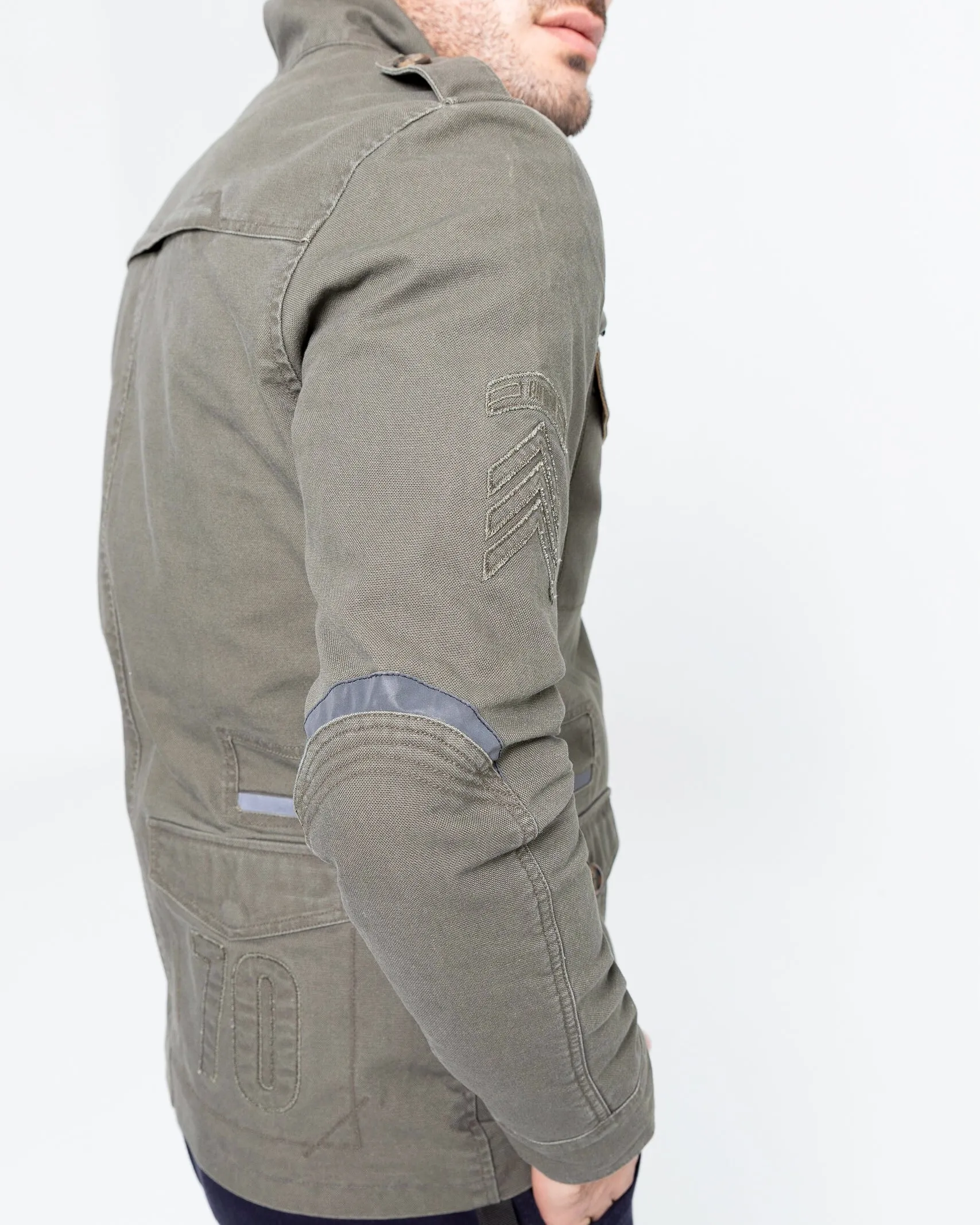 ByCity Zambia Men's Motorcycle Jacket - Green